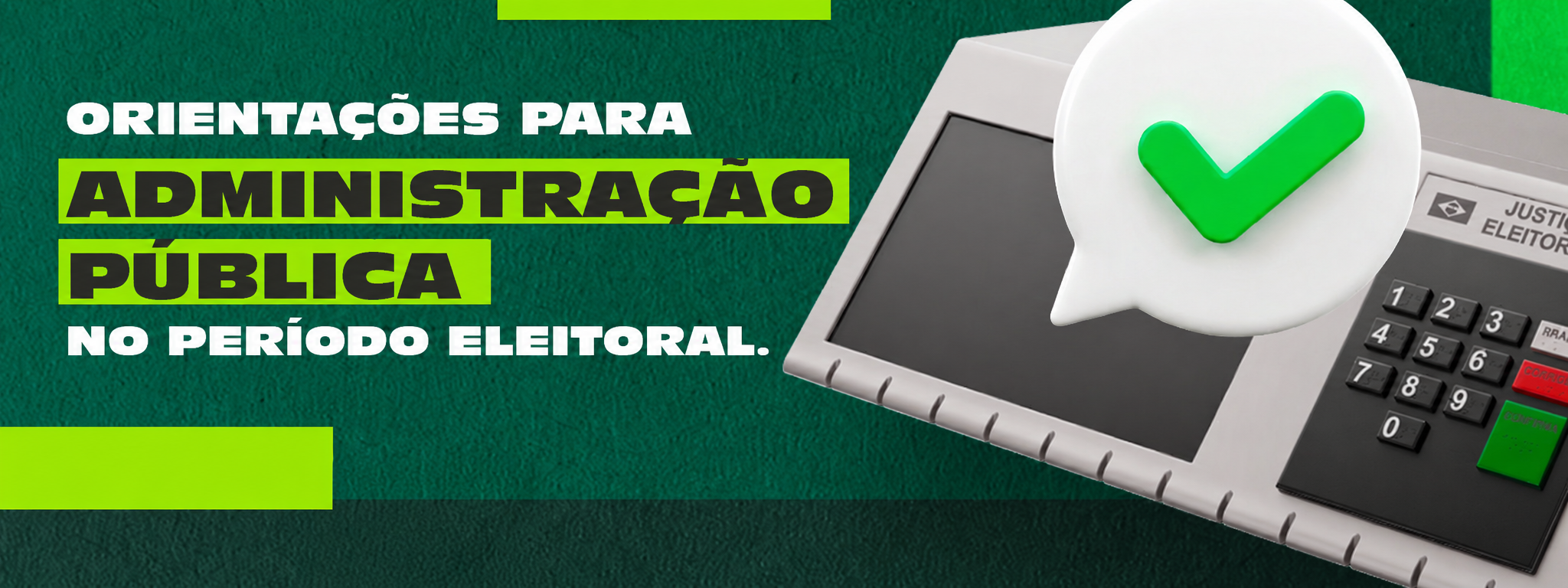 Banner per�odo eleitoral