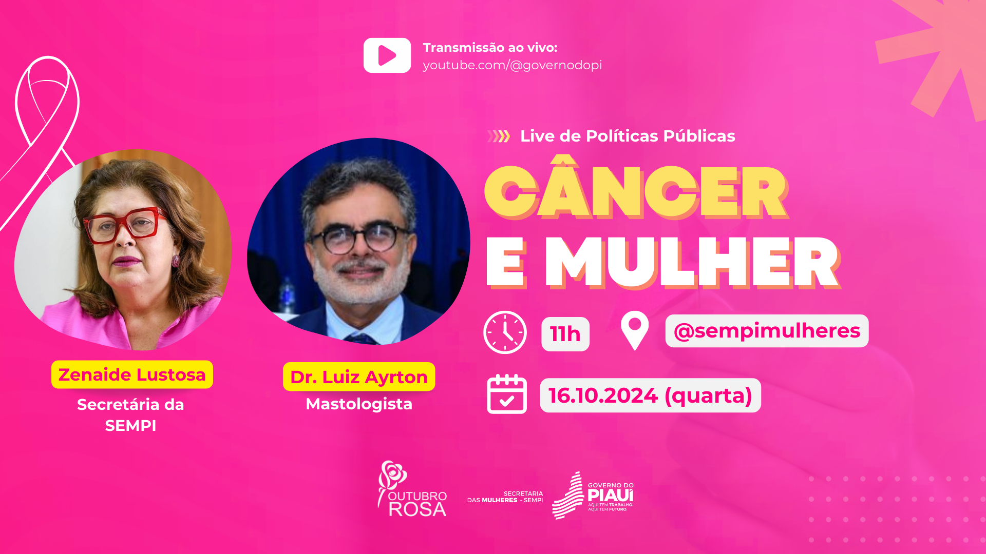 Secretaria das Mulheres promoverá Live de Políticas Públicas com o tema ...